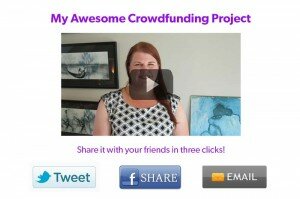 Landing page used during your campaign