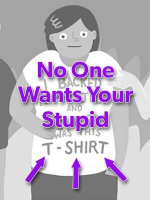 T-shirts and other merchandise is a big 'ol waste of time and money when it comes to designing your rewards