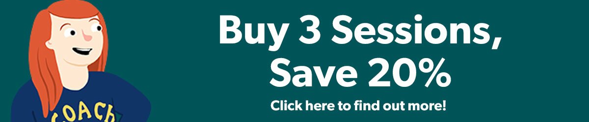 Buy 3 sessions, save 20%!