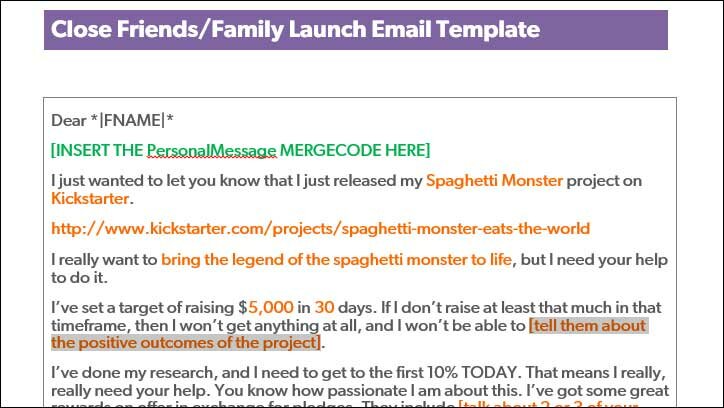 Email Template Personalisation for Crowdfunding