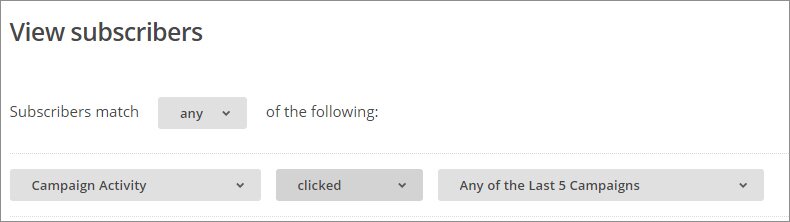 Creating a segment for your Mailchimp list